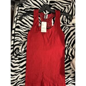 Women’s Red Tank Top NWT Kathy One Size